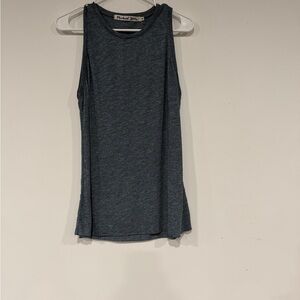 Michael Stars Brooklyn Jersey Heathered blue Sleeveless Tank